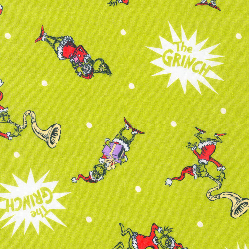 Robert Kaufman Fabrics How The Grinch Stole Christmas Grinch Holiday Multi