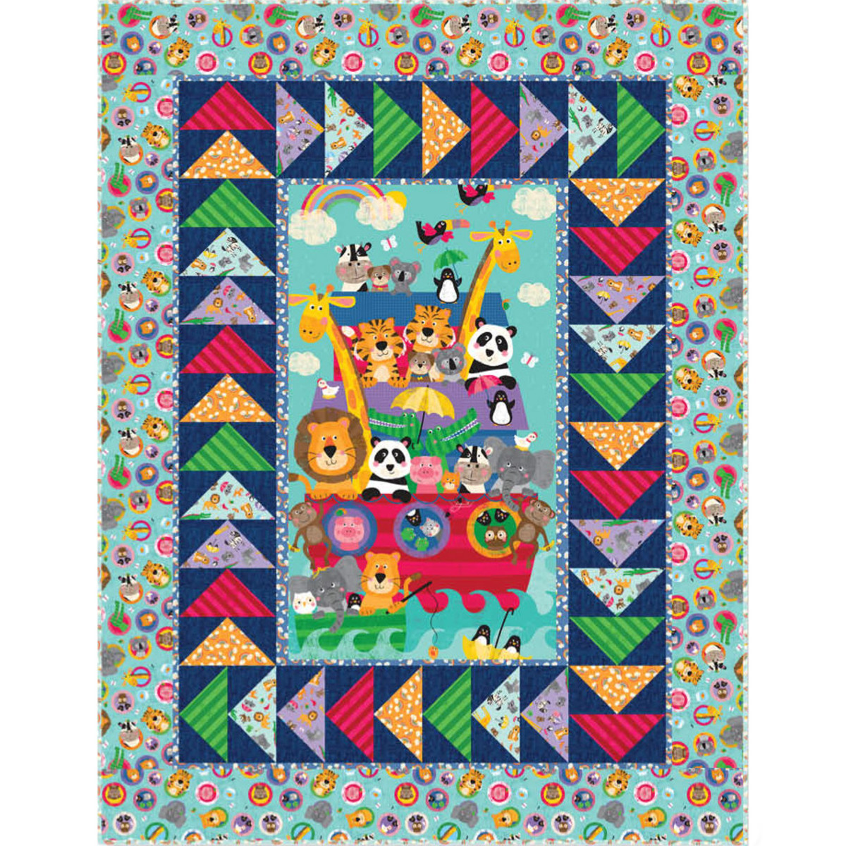 Noah and Friends Panel quilt kit