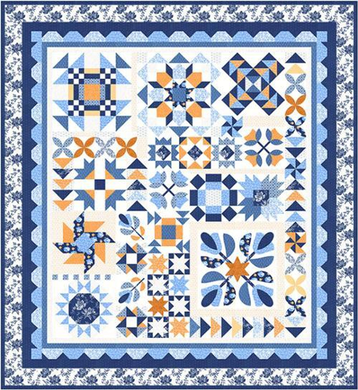 Denim Daisies by Fig Tree Quilts