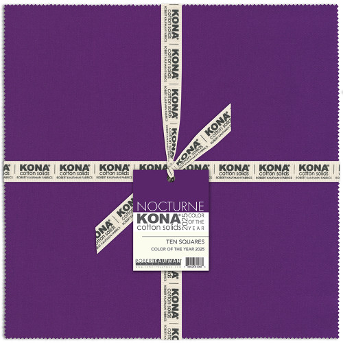 Robert Kaufman Fabrics Kona Cotton Ten Inch Squares Nocturne 2025 Color of the Year