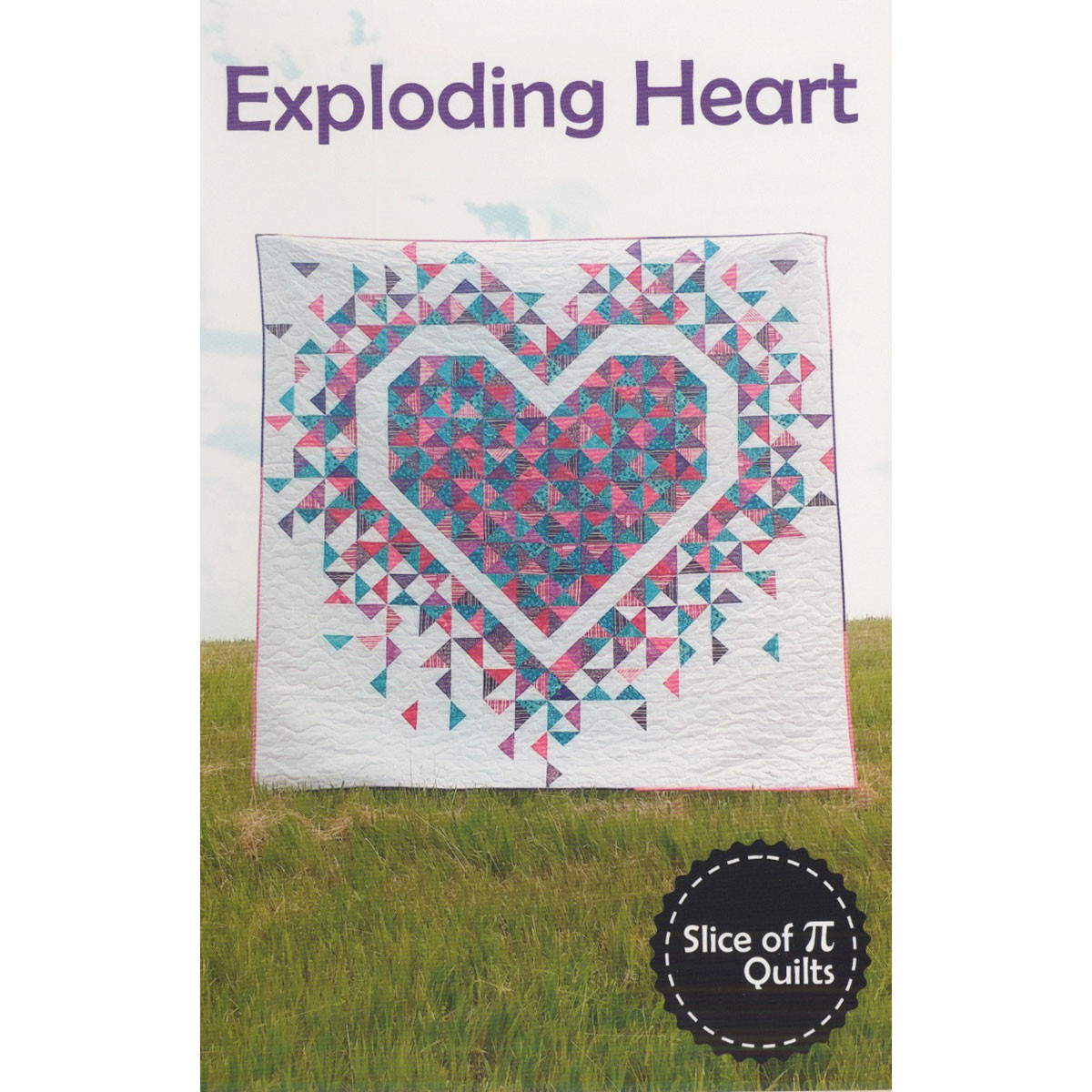 Exploding Heart Quilt pattern by Slice of Pi Laura Piland